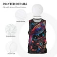 thumbnail image 3 of Pofeuu Artistic Colorful Bird Print Basketball Jersey, Shirts for Men Youth Basketball Jersey Crew Neck-Medium, 3 of 6