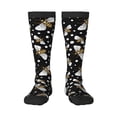 thumbnail image 1 of Fotbe Honey Bees at Night Calcetas Divertidas Estampadas para Hombre y Mujer, Calcetas de Algodón hasta la Rodilla para Caminar, Correr, Enfermería y Embarazo, 1 of 6