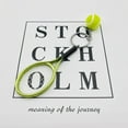 thumbnail image 2 of 2 Pieces Mini Tennis Racket Keychain Key Ring, Fashionable Alloy Tennis Ball Split Ring Keychain for Sport Lovers Team, 2 of 8