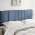thumbnail image 2 of Lammlaoe Queen Headboard, Upholstered Wall Mounted, Peel and Stick Installation, Sound Reducing 3D Panel Design, Easy Assembly, Slate Blue, 2 of 6