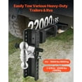 thumbnail image 2 of VEVOR Adjustable Trailer Hitch 2.5" Receiver 10" Drop Tri-Ball Hitch 22000 lbs, 2 of 9