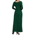 thumbnail image 5 of Aiyino Women's Maxi Dresses Long Sleeve Casual Long Dresses Loose with Pockets, 5 of 7