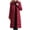 Wine, variant on TOUMENY Women's Winter Coat Hooded Long Sleeve Casual Loose Warm Jacket Solid Zip Up Outerwear with Pockets Black 3XL