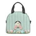 thumbnail image 2 of Goofa White Bunny Bottom And Easter Eggs Pattern Lunch Bag ,Insulated Lunch Box, Small Leakproof Cooler Food Lunch Containers Reusable High Capacity Lunch Tote Bags, 2 of 8