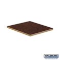 thumbnail image 1 of SalsburyIndustries 33347MAH 15 in. Deep Designer Wood Locker In-Liner Flat Top Filler Corner, Mahogany, 1 of 1