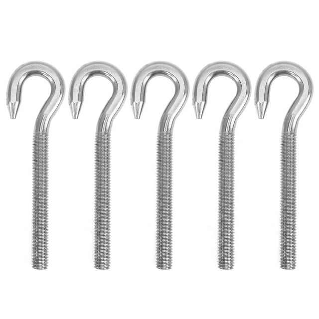 Ganchos de tornillo de alta dureza para uso mecánico y doméstico Ganchos de copa de acero inoxidable M10, paquete de 5