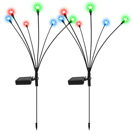 

Kafei Solar Swaying Garden Light | 6 LED Patio Firefly Lights | Outdoor Waterproof Star Path Lights for Walkway Pathway Backyard Christmas Party Decor