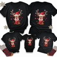 thumbnail image 1 of Christmas Deer Print Family Matching Cotton T-Shirts Short Sleeve for All Ages, 1 of 10