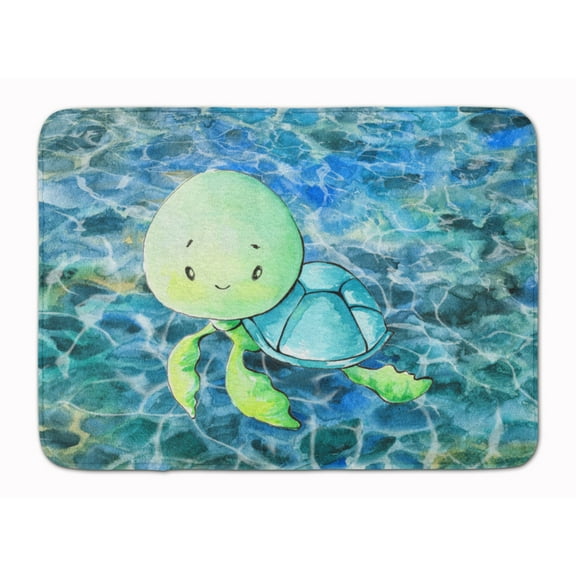 Sea Turtle Machine Washable Memory Foam Mat