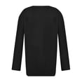 thumbnail image 5 of LEAVINGSUO Long Sleeve T-Shirt Women's Fashion Solid Loose T-Shirt Long Sleeves Blouse V-Neck Casual Tops, 5 of 5