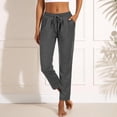 thumbnail image 2 of TIANZEN High Waisted Casual Yoga Pants For Split Flared Trousers Soft Athletic Workout Wide Leg Bottoms Elastic Pants for Women Work Casual, 2 of 4
