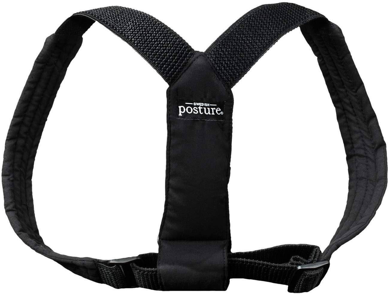 Swedish Posture Classic Shoulder and Upper Back Support m-L (Unisex) Black