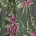 thumbnail image 4 of Designart 'Bituminous Bloom XIV' Tropical Curtain Panel, 4 of 5