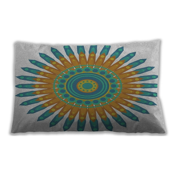 Ahgly Company Indoor Rectangular Patterned Lumbar Throw Pillow, 13 inch by 19 inch