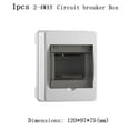thumbnail image 2 of 2-4Way Outdoor Waterproof Distribution Box Circuit Breaker Mcb Abs Junction Box, 2 of 9