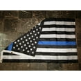 thumbnail image 5 of 3x5 Embroidered Sewn USA Police Thin Blue Line 300D Nylon Flag 3'x5', 5 of 5