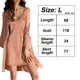thumbnail image 2 of Conjunto de 2 piezas de camisón de satén con bata para mujer, camisón sexy de encaje, camisón sin mangas, 2 of 7