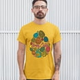 thumbnail image 3 of Tee Hunt Happy Easter T-Shirt Pascha Easter Eggs Men's Tee, Yellow, 5X-Large, 3 of 5