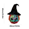 thumbnail image 4 of Halloween Pumpkin LED Light with Witch Hat,Light Up Pumpkin Decoration for Indoor Outdoor Home Porch Table Halloween Holiday Party Decorative Display, 4 of 5