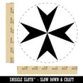 thumbnail image 2 of Maltese Eight Pointed Cross Self-Inking Rubber Stamp Ink Stamper - Blue Ink - Large 1-1/2 Inch, 2 of 7