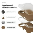thumbnail image 4 of Funda de teléfono Elago compatible con iPhone 16 Plus de silicona, color marrón, 4 of 9
