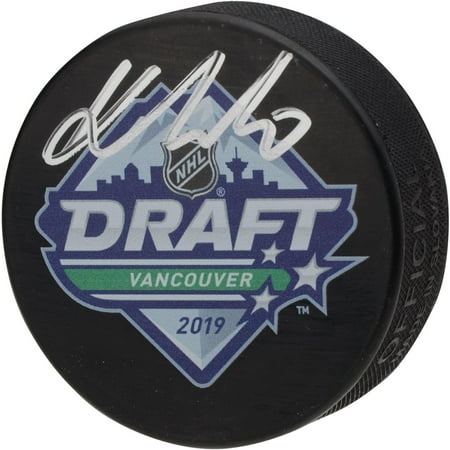 Kaapo Kakko New York Rangers Autographed 2019 NHL Draft Logo Hockey Puck - Fanatics Authentic