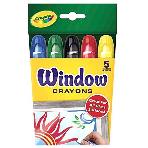 Crayones Lavables para Ventanas de Crayola, surtido de 5 unidades