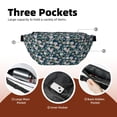 thumbnail image 4 of Naloa Lilies Flowers Print Running Belts for Men Women,Running Fanny Pack with 2-Zipper Pockets,Waterproof Waist Pack for Travel Hiking Running Outdoor Sports, 4 of 8