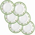 thumbnail image 1 of wonima02 6 Pcs Christmas Dinner Plates Xmas Tree Melamine Dinnerware Green Plates Xmas Wreath Dishes Holiday Tableware for Dessert Salad Appetizer Birthday Party(Christmas Wreath,10 Inches), 1 of 1