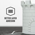 thumbnail image 4 of Hatchbox Filamento Para Impresora 3D Pla Mate Precisión Dimensional +/- 0,03 Mm Bobina De 1 Kg 1,75 Mm Gris, 4 of 5