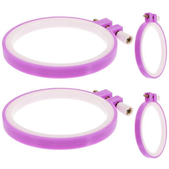 Zehuanyu 4 Pcs Embroidery Hoop Cloth Stretch Smooth Fabric Fixing Frame