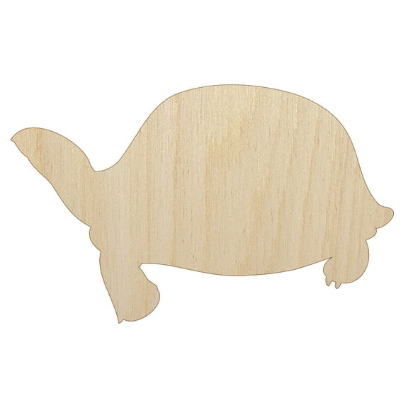 Tortoise Turtle Solid Wood Shape Unfinished Piece Cutout Craft DIY Projects - 4.70 Inch Size - 1/8 Inch Thick