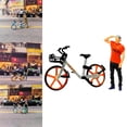 thumbnail image 3 of Resina 1/64 personas pequeñas con escenario de carretera Hugo figura de gente en miniatura P naranja, 3 of 9
