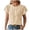 Beige, variant on Women's T-Shirts for Women Top Casual Loose Round Neck Petal Sleeve Spring/Summer Fashion Top Lightweight Comfort and Easy Fit Green L