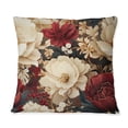 thumbnail image 2 of Designart "Luxurious Poppy Splendor III" Floral Printed Throw Pillow, 2 of 5