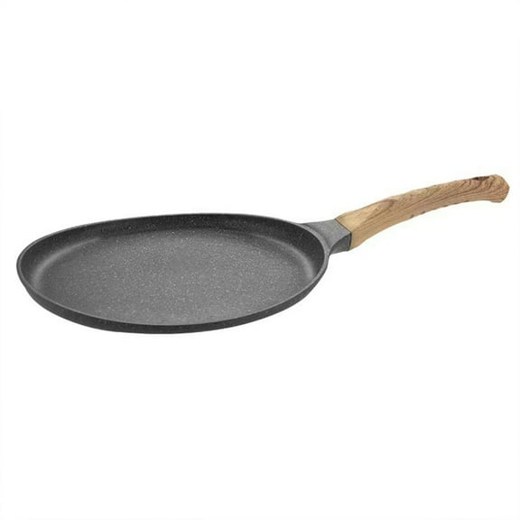 Puhuiying 8 in Round Nonstick Stainless Steel Grill Pan