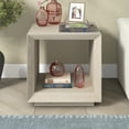 thumbnail image 4 of Evelyn&Zoe Tannen 22" Wide Rectangular Side Table, Alder White, 4 of 8