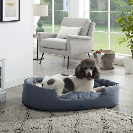 UPC: 0850018680455 | Missy® water resistant Large Navy Blue Round Dog Bed