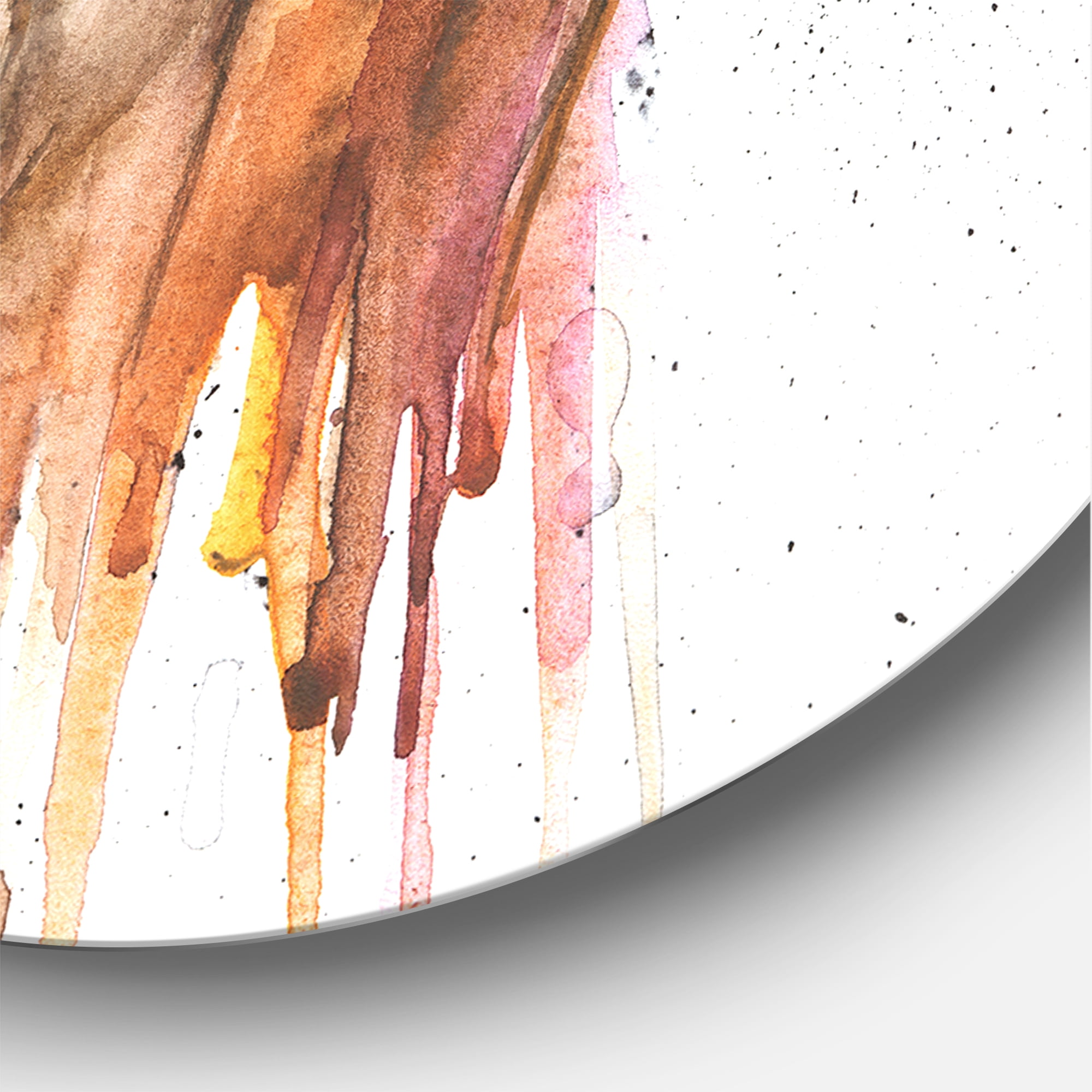 Designart 'Portrait of Two African American Women' Modern Circle Metal Wall Art 29x29 - Disc of 29
