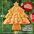 thumbnail image 2 of Waffle Wow! Mini waflera para árbol de Navidad, 4 pulgadas, antiadherente, rojo, navideño, acero inoxidable, dispositivo de desayuno eléctrico, 2 of 5