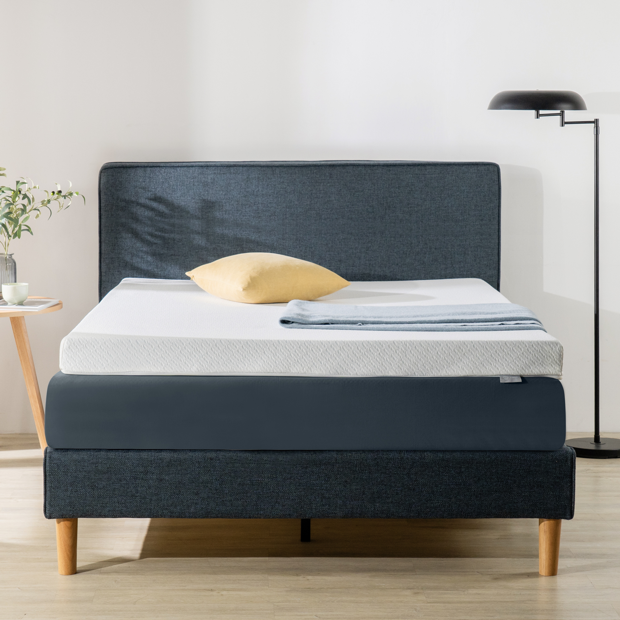 Zinus 4" 7-Zone Cooling Gel Memory Foam Mattress Topper, Twin