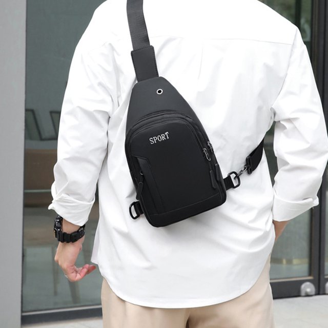 TIMIFIS Strap Bag Crossbody Backpack Men Ladies Strap Backpack Hiking Backpack Multipurpose Messenger Chest Bag -