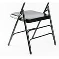thumbnail image 6 of Full Metal Curved Triple Braced Folding Chair, 6 of 10