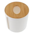 thumbnail image 6 of Beaupretty Bathroom Toilet Paper Holder White Bamboo Plastic 1Pcs, 6 of 8