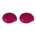 thumbnail image 1 of Guardoinrt Snack Tray Candy Plate Fruit Basket Compact Size Leaf Multifunctional Party Accessory Decoration Wedding Supplies Rose Red 2Set, 1 of 6