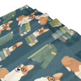 thumbnail image 3 of Yayeee Shower Curtain with Hooks 72"x72" Waterproof Fabric Bathroom Hanging Decor, Blue Cartoon Dog Pattern, 3 of 5