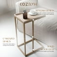 thumbnail image 3 of Open Box COZAYH Farmhouse C End Table, Accent Furniture w/Woven Rattan Tray Top, 3 of 9