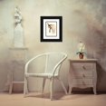 thumbnail image 3 of Jacques Barraband 14x18 Black Ornate Wood Framed Double Matted Museum Art Print Titled - The Little Bird of Emerald Paradise, Male. (1806), 3 of 5