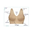 thumbnail image 6 of Hanes Just My Size Women's Pure Comfort Seamless Bralette Plus Size MJ1263, 6 of 6