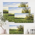 thumbnail image 4 of Designart ' Spring Trees By The Flowers and Meadows ' Country Canvas Wall Art Print, 4 of 4